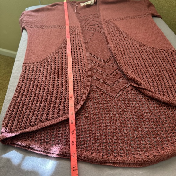 Element top women large cotton blend long sleeve open front cardigan sweater - Picture 10 of 10